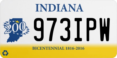 IN license plate 973IPW