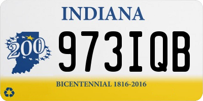 IN license plate 973IQB