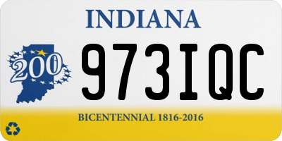 IN license plate 973IQC