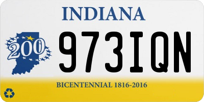 IN license plate 973IQN