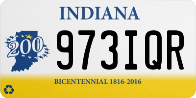 IN license plate 973IQR