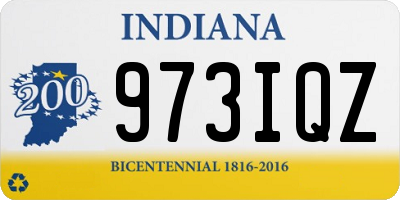 IN license plate 973IQZ