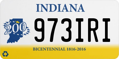 IN license plate 973IRI