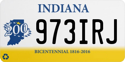 IN license plate 973IRJ