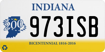 IN license plate 973ISB