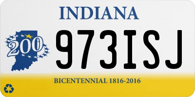 IN license plate 973ISJ