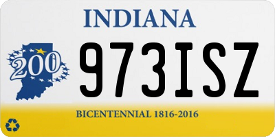 IN license plate 973ISZ