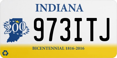 IN license plate 973ITJ