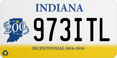 IN license plate 973ITL