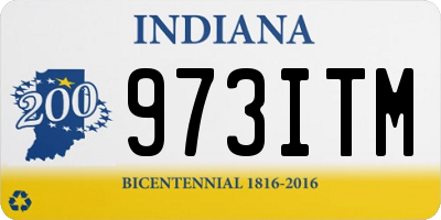 IN license plate 973ITM