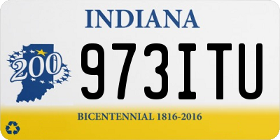 IN license plate 973ITU