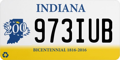IN license plate 973IUB
