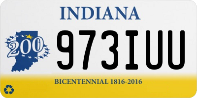 IN license plate 973IUU