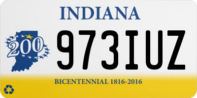IN license plate 973IUZ
