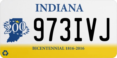 IN license plate 973IVJ