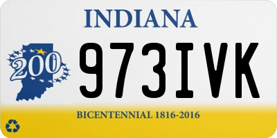 IN license plate 973IVK