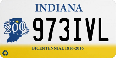 IN license plate 973IVL