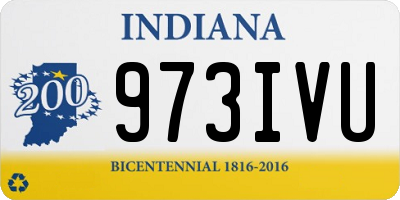 IN license plate 973IVU