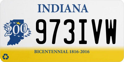 IN license plate 973IVW