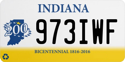 IN license plate 973IWF