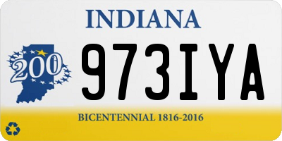 IN license plate 973IYA