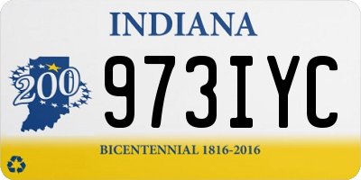 IN license plate 973IYC