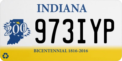 IN license plate 973IYP