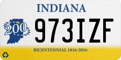 IN license plate 973IZF