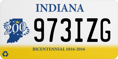 IN license plate 973IZG