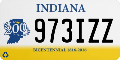 IN license plate 973IZZ