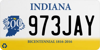 IN license plate 973JAY