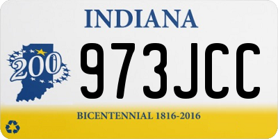 IN license plate 973JCC