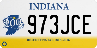 IN license plate 973JCE