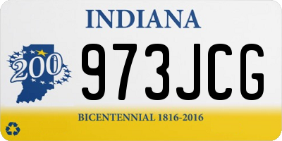 IN license plate 973JCG