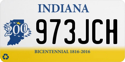 IN license plate 973JCH