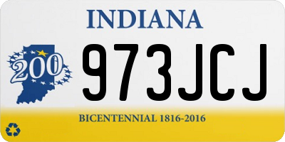 IN license plate 973JCJ