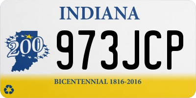 IN license plate 973JCP