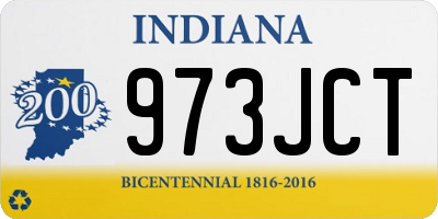 IN license plate 973JCT