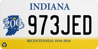 IN license plate 973JED