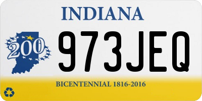IN license plate 973JEQ
