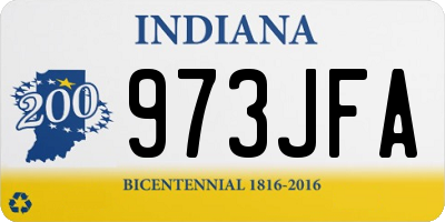 IN license plate 973JFA