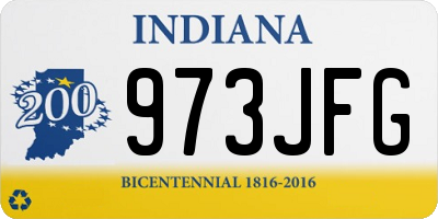 IN license plate 973JFG