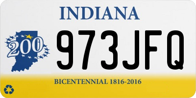 IN license plate 973JFQ