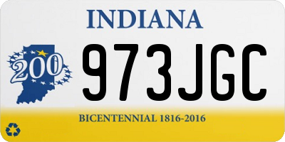 IN license plate 973JGC