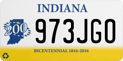IN license plate 973JGO