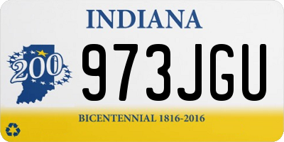 IN license plate 973JGU