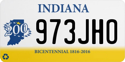 IN license plate 973JHO