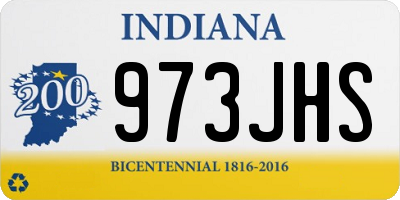 IN license plate 973JHS