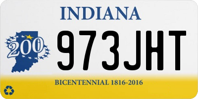 IN license plate 973JHT