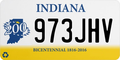 IN license plate 973JHV